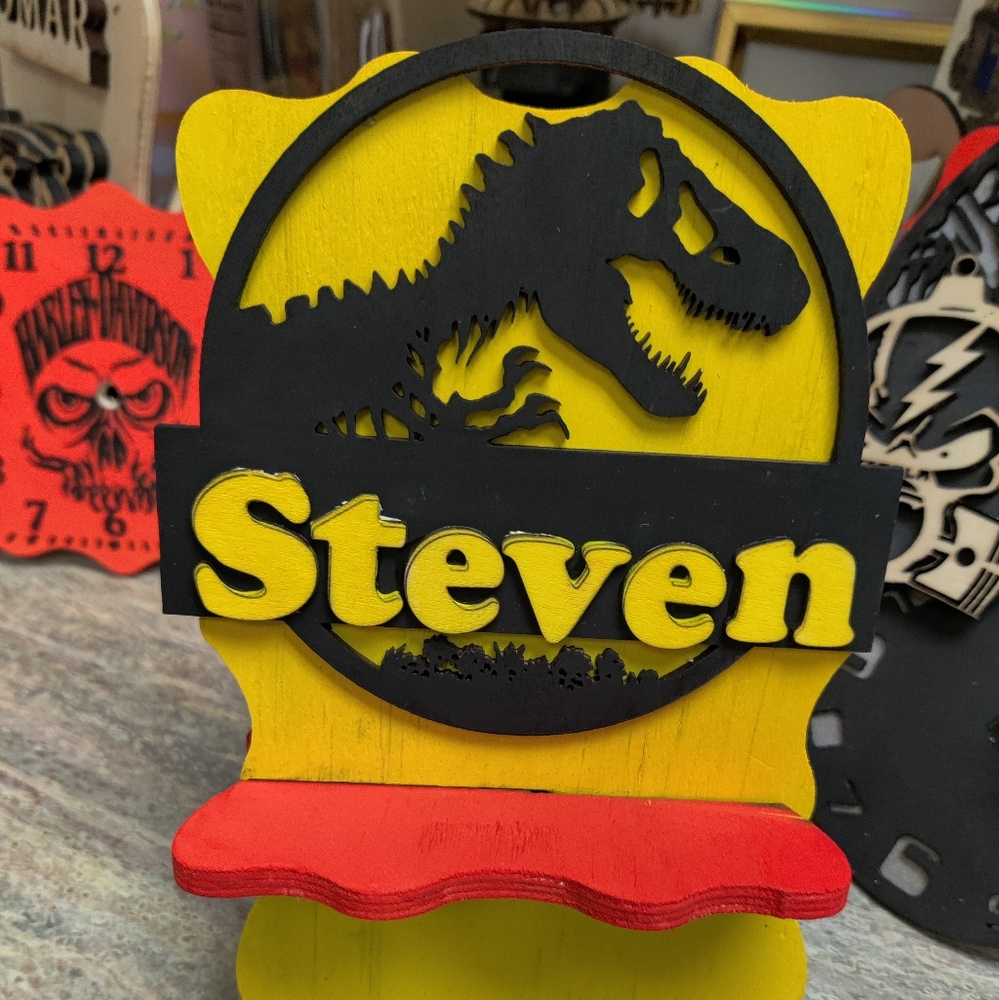 Jurassic Park cell phone stand